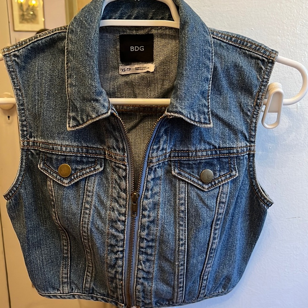 BDG Crop Denim Vest